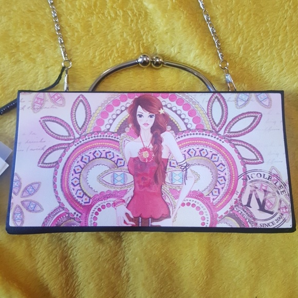 SALE‼️ Authentic Nicole Lee hard case evening handbag - Picture 2 of 6